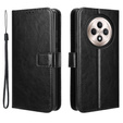 Flip case for Oppo Reno 12FS / 12F, Crazy Horse Wallet, black