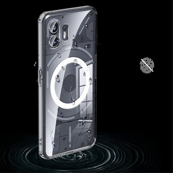 Case for Nothing Phone 2, Fusion Hybrid Case, for MagSafe, transparent