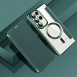 Flip case for Samsung Galaxy S23 Ultra, RFID Wallet MagSafe CamShield, green