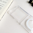 Case for Samsung Galaxy Z Flip7 FE / Z Flip6, Dropproof MagSafe, transparent