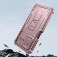 Armored case for Samsung Galaxy A15, Dexnor Full Body (Two Frames), pink
