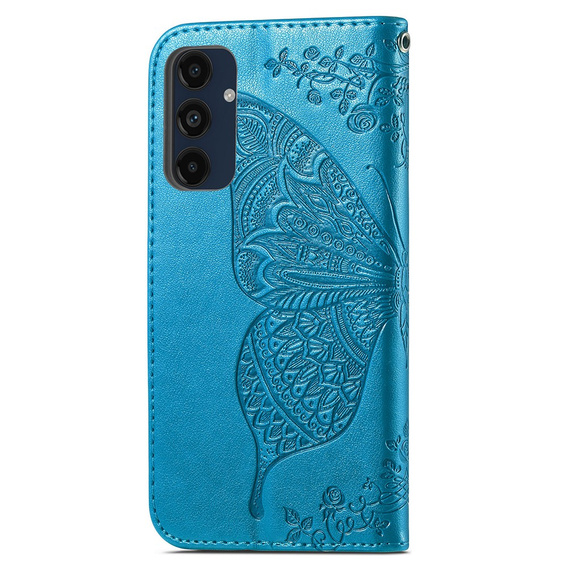 Flip case for Samsung Galaxy A16, Butterfly, blue