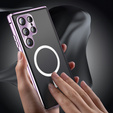 Magnetic Dual Glass MagSafe case for Samsung Galaxy S25 Ultra, purple