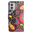Flip case for Motorola Moto G53 5G / G23 / G13, Wallet, colorful jellyfish, black
