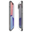 Spigen case for iPhone 15, Ultra Hybrid, transparent + 9H Tempered Glass