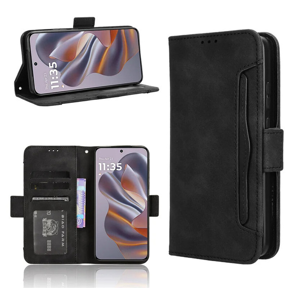 Flip case for Motorola Edge 50 Neo / Motorola ThinkPhone 25, Card Slot, black
