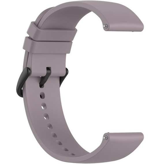 Silicone strap 20mm, Violet/Black Buckle
