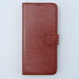 Flip case for Motorola Moto G54 5G, Crazy Horse Wallet, brown