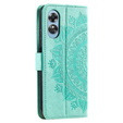 Flip case for Oppo A17, Mandala, green