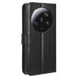 Flip case for Xiaomi 13 Ultra, Crazy Horse Wallet, black