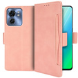 Flip case for Motorola Edge 40, Card Slot, pink