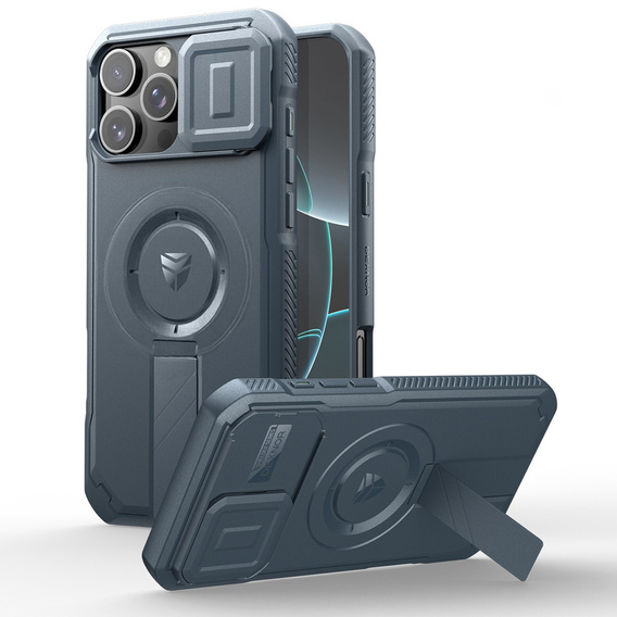 Armored case for iPhone 16 Pro Max, Dexnor CamProtect MagSafe, dark blue