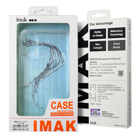 IMAK case for Oppo Reno 12 Pro 5G, Stripe Dropproof, transparent