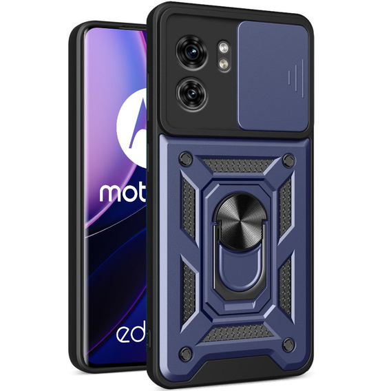 Case for Motorola Edge 40, CamShield Slide, dark blue