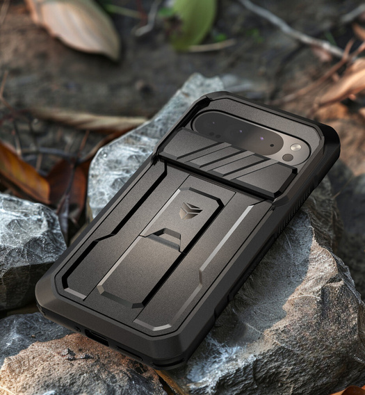 Armored case for Google Pixel 9 Pro XL, Dexnor Full Body (Two Frames), black