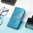 Flip case for Motorola Moto G15 / Motorola Moto G15 Power, Butterfly, blue