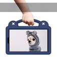 Children's case for Samsung Galaxy Tab A7 Lite 8.7 T220/T225, Cute Patterns, with stand, dark blue