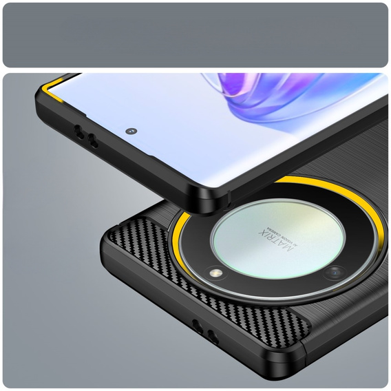 Case for Honor Magic 5 Lite, Carbon, black
