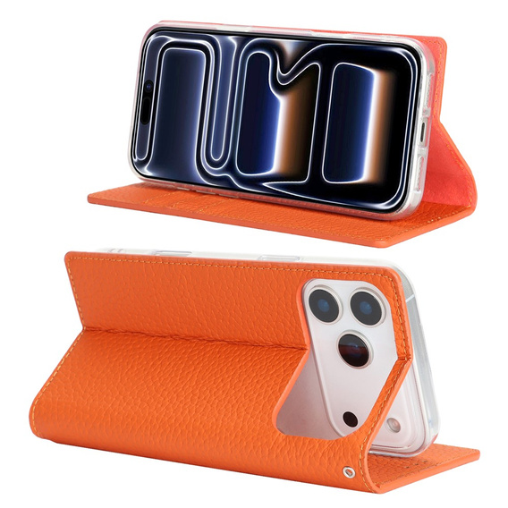 Litchi Skin Grain flip case for iPhone 17 Pro Max
