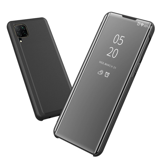 Case for Huawei P40 Lite, Clear View, black