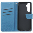 Flip case for Samsung Galaxy S23 FE, Butterfly, blue