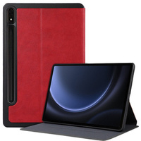 Case for Samsung Galaxy Tab S9 FE+ Plus, Smartcase with stylus space, red
