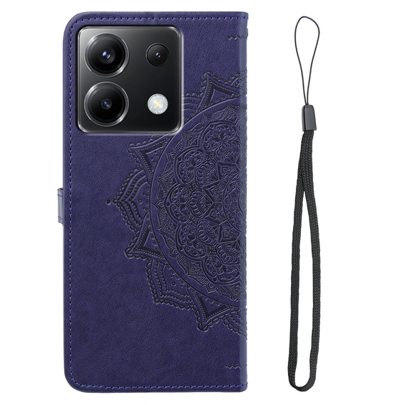 Flip case for Xiaomi Poco X6 5G, Mandala, purple