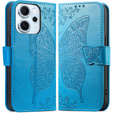 Flap case for Oppo Reno 14F, wallet, Butterfly, blue