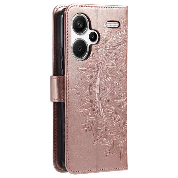 Flip case for Xiaomi Redmi Note 13 Pro+, Mandala, pink rose gold