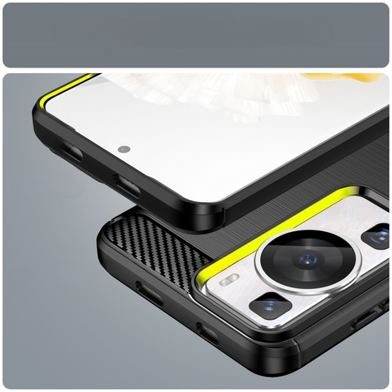 Case for Huawei P60 / P60 Pro, Carbon, black