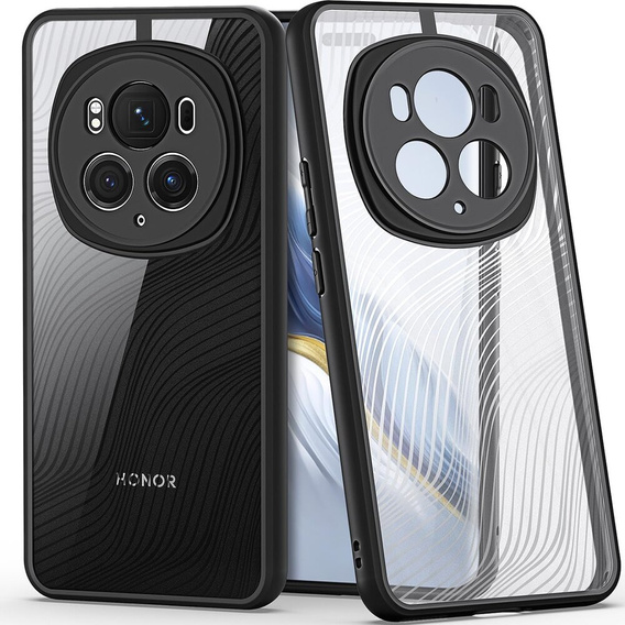 DuxDucis case for Honor Magic 6 Pro 5G, Aimo case, transparent / black