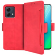 Flip case for Motorola Moto G84 5G, Card Slot, red