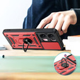 Case for Oppo Reno 13 Pro, CamShield Slide, red