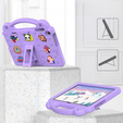 Children's case for Lenovo Tab M10 10.1 Gen 3 TB-328FU/TB-328XU, Cute Patterns, with stand, purple