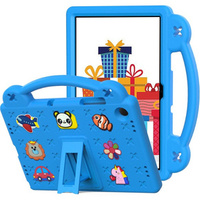 Children's case for Samsung Galaxy Tab A9+, Cute Patterns, with stand, blue