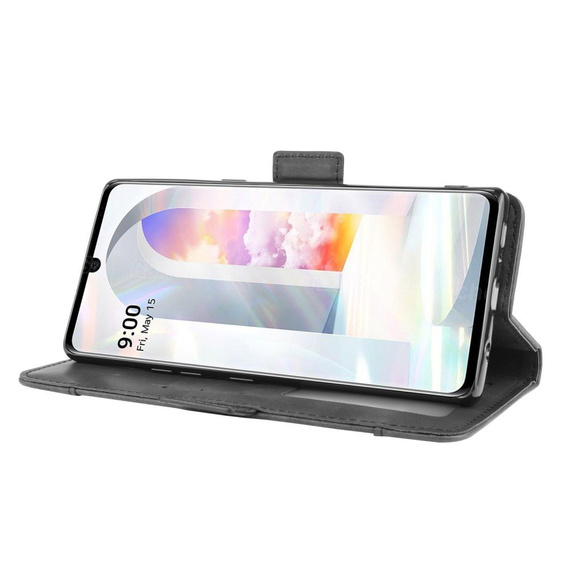 Flip case for LG Velvet, Card Slot, black