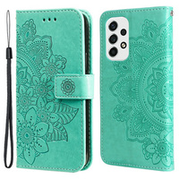 Flip case for Samsung Galaxy A53 5G, Mandala Flower, green