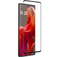 3D Tempered Glass for Motorola Moto G85, black frame