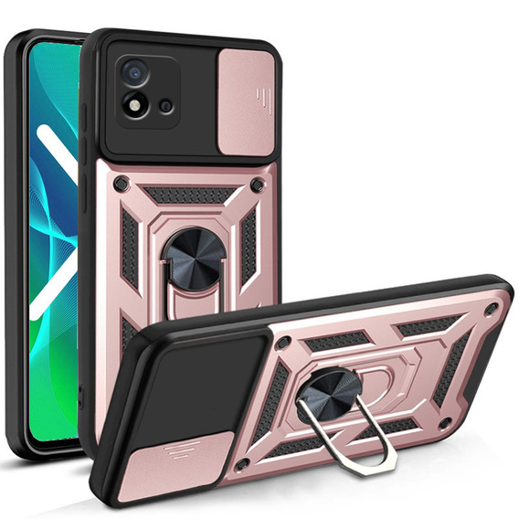 Case for Realme C11 2021, CamShield Slide, pink rose gold