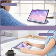 Case for Apple iPad Air 11" 6 gen. 2024, Smartcase Hybrid, with stylus space, Marble purple