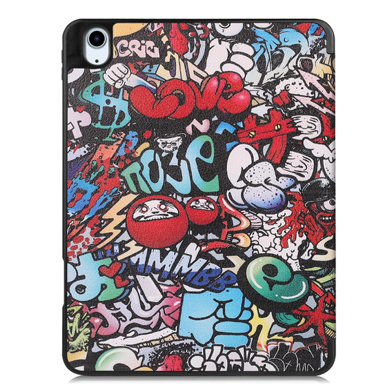 Case for Apple iPad Air 11" 6 gen. 2024 (A2902, Smartcase, graffiti