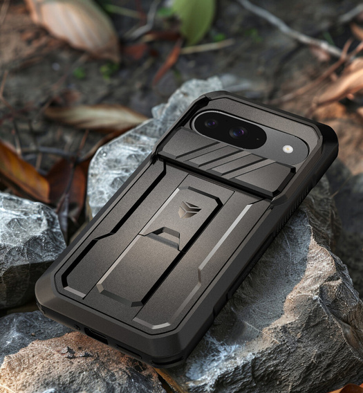 Armored case for Google Pixel 9, Dexnor Full Body (Two Frames), black