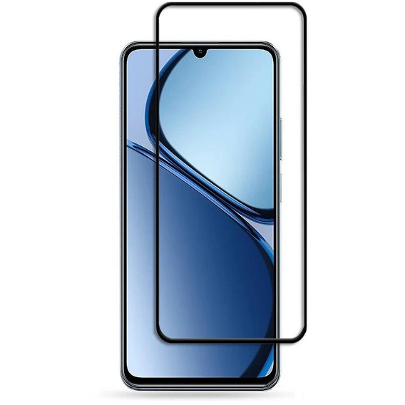 3D Tempered Glass for Realme C61, black frame