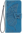 Flip case for Vivo Y19s, Butterfly, blue