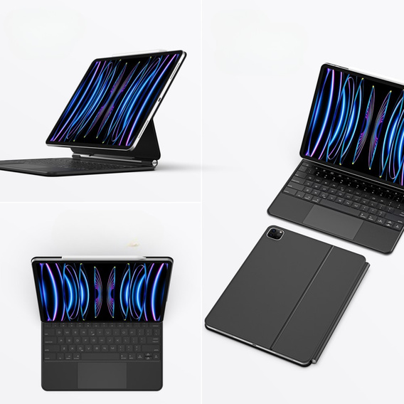 Case + keyboard iPad Pro 12.9" 2022/2021/2020 (6/5/4 gen.), Dux Ducis Keyboard TouchPad, black