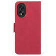 Flip case for Oppo A58 4G, Card Slot, red