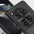 Case for OnePlus 12 5G, Fusion Twill Stripe, transparent / black