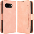 Flip case for Google Pixel 9A, Card Slot, pink