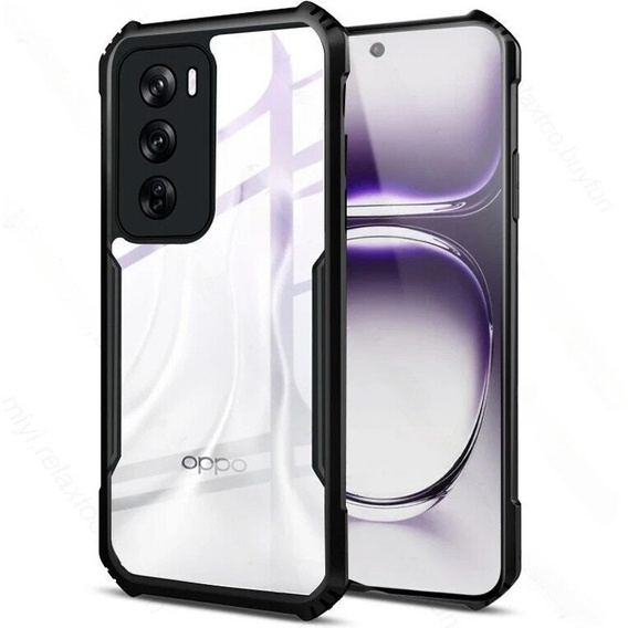 Case for Oppo Reno 12 Pro, AntiDrop Hybrid, black