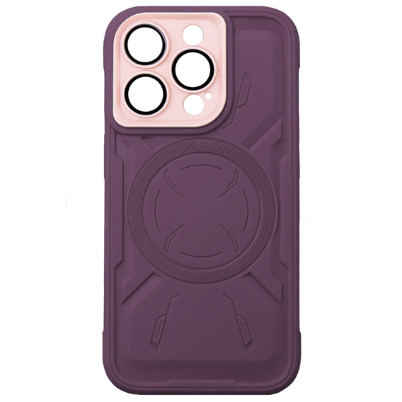 Case for iPhone 15 Pro Max, ERBORD Armor Mag, maroon